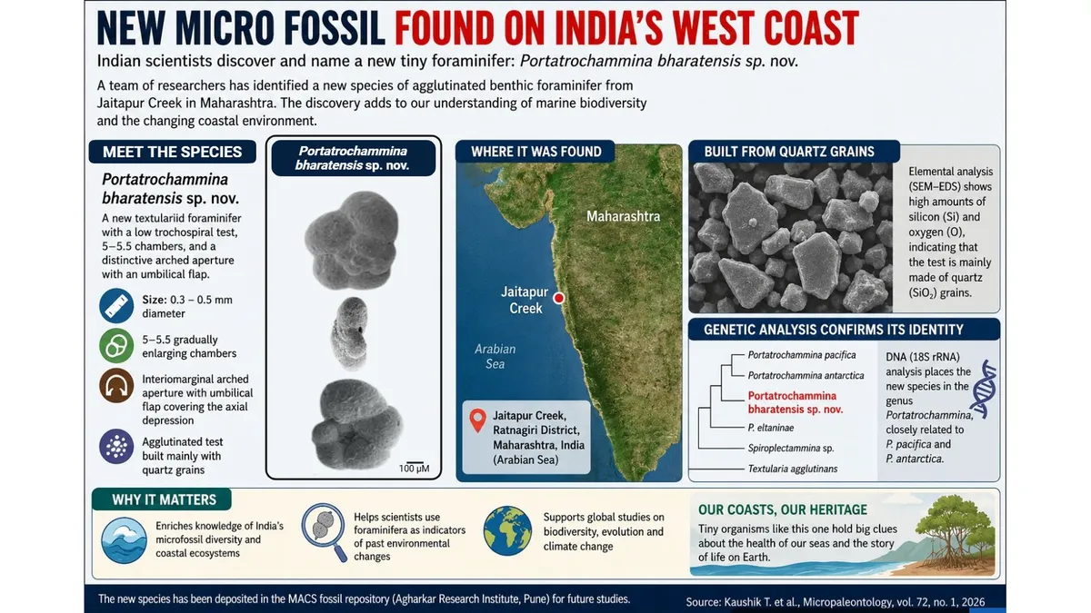 Scientists Discover a New Microscopic Foraminifera along Maharashtra’s Konkan coast